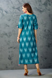 Effortless Ikkat Print Dress