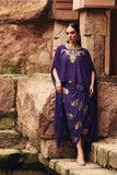 Purple Cape & Foil Print Dhoti Set