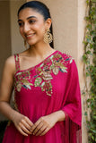 The Rosette Dhoti Skirt Cape Set