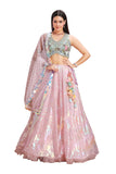 Pastel Holographic Lehenga