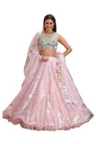 Pastel Holographic Lehenga