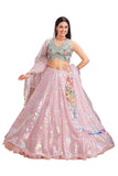 Pastel Holographic Lehenga