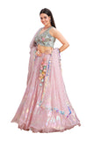 Pastel Holographic Lehenga