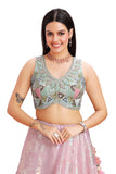 Pastel Holographic Lehenga