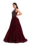 Red Sequence Gown