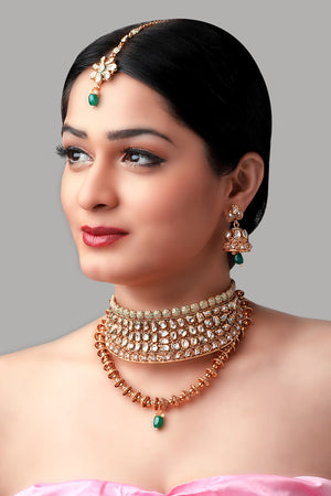 Gold and Kundan Set