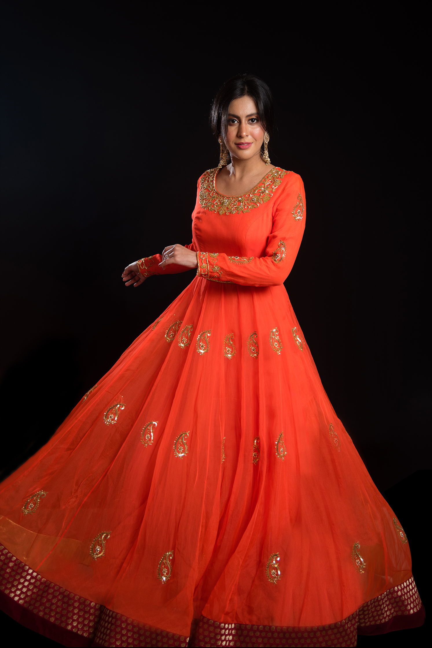 Princess cut anarkali best sale dress