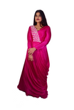Pink Silk Gown