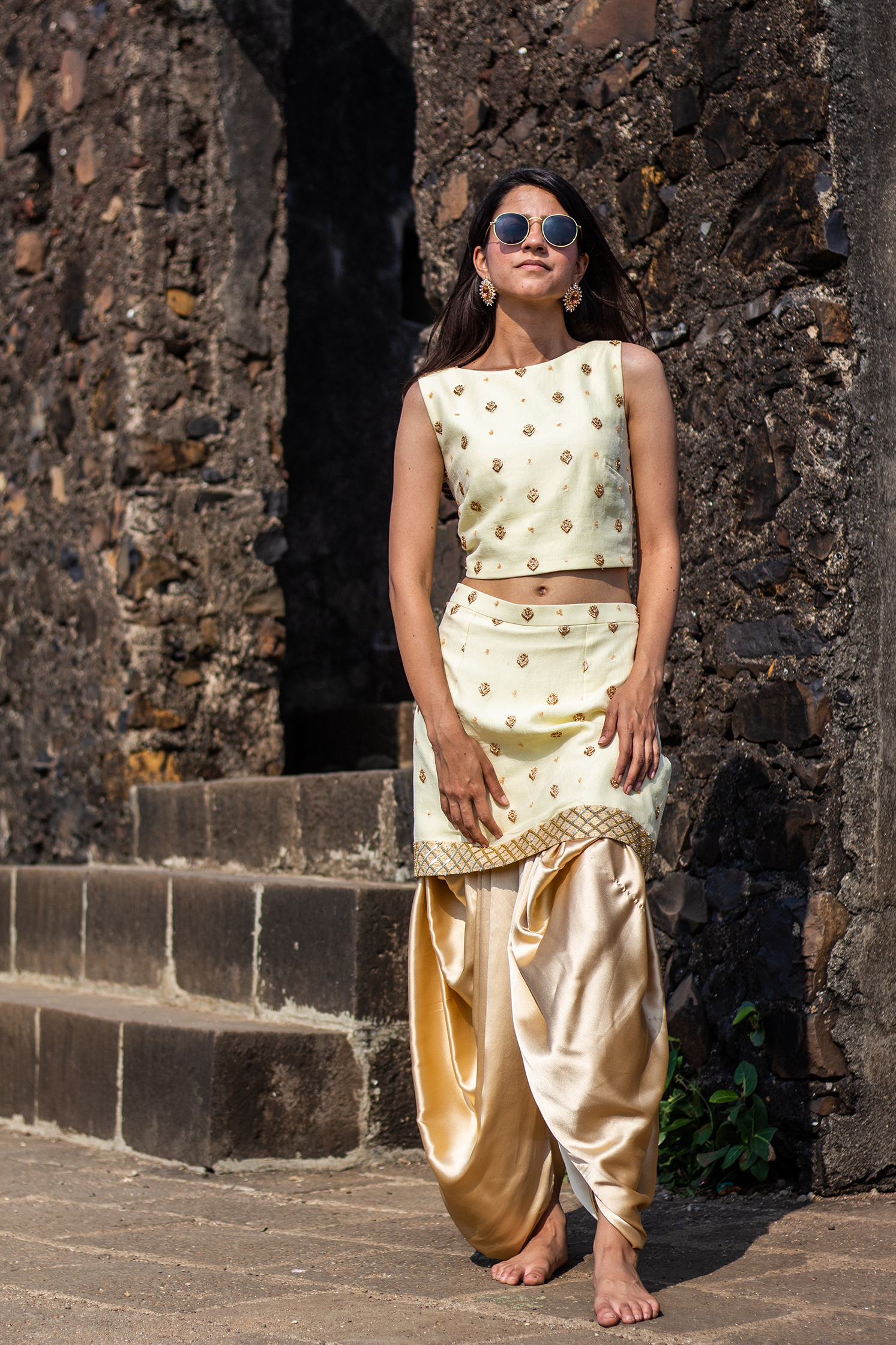 Dhoti sales skirt suit