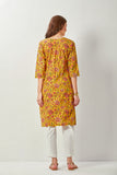 Floral Kurta with Pleated Palazzo