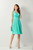 Evening Sea Green Satin Dress