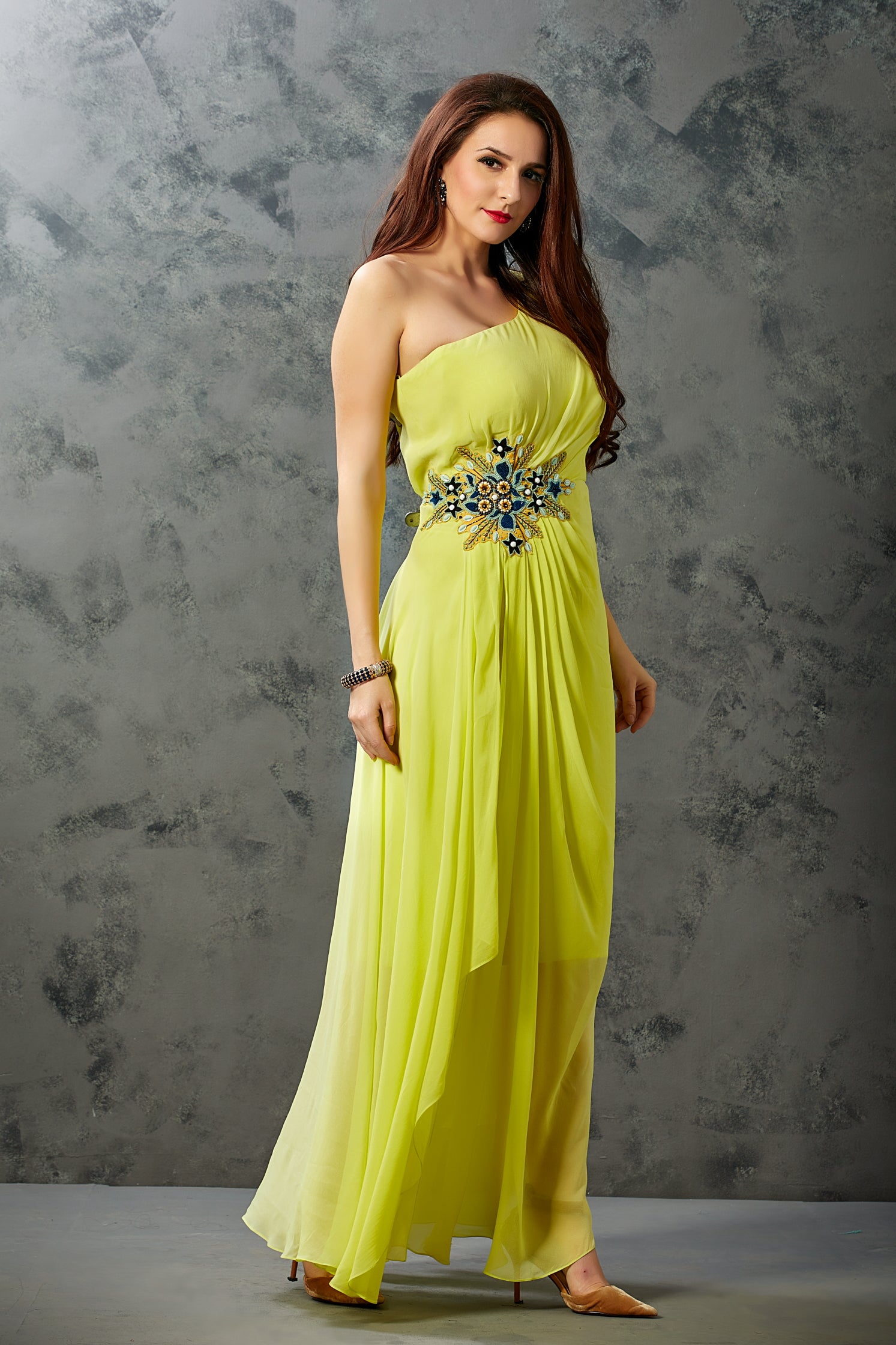 Green Prom Dresses | One Shoulder Elegant Dress – 3rdpartypeople