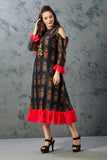 Mul Print Bell Sleeves Dress