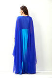 Beautiful blue crepe dress