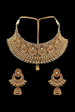 Golden Jhumki Set