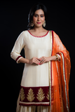 Off-White Salwar Kameez