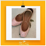 Baby Pink Studded Jutti