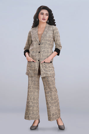 Black Print Co-ord Set