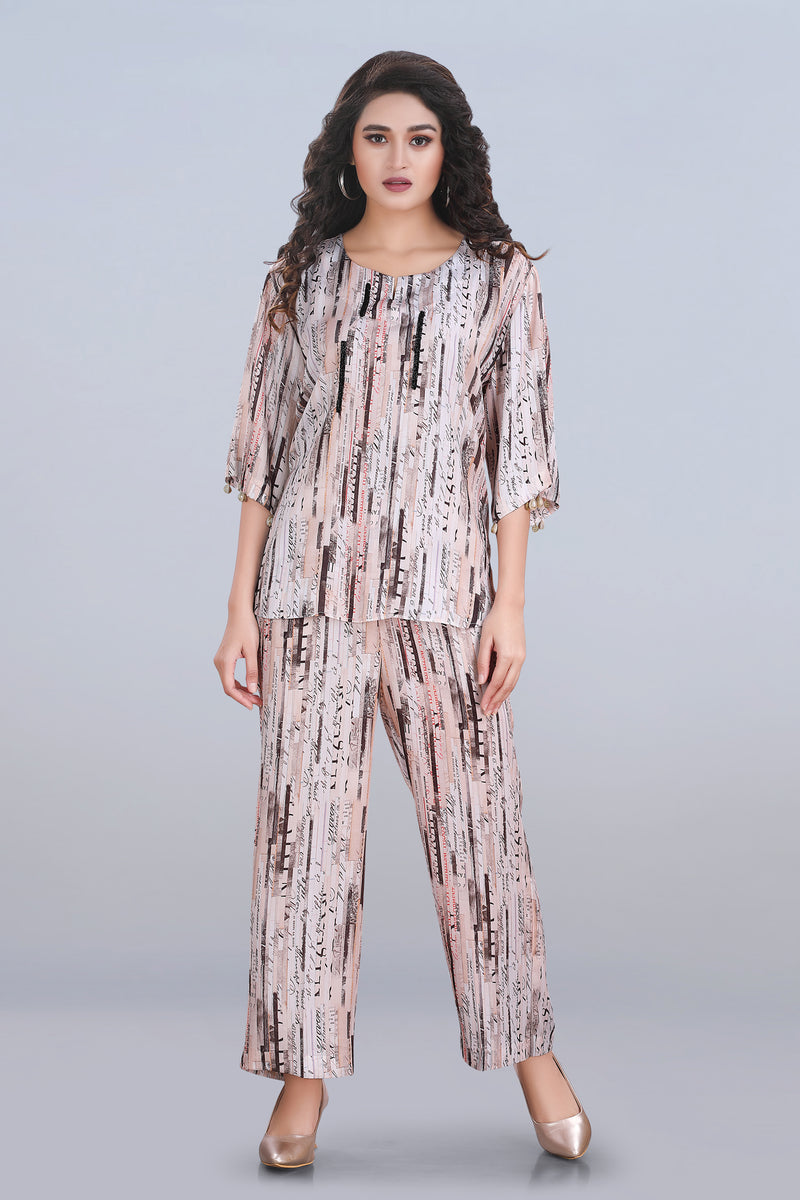 Paper Print Co-ord Set