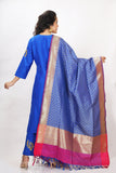 Royal Blue Embroidered Indian Suit