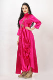 Pink Satin Gown